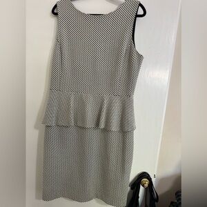 Banana Republic jacquard peplum dress